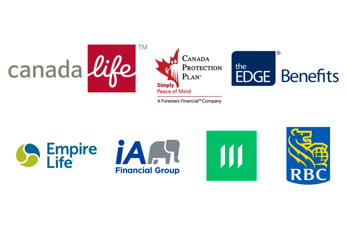Insurance Partners - Canada Life, Canada Protection Plan, The Edge Benefits, Empire Life, iA Financial Group, Manulife, RBC